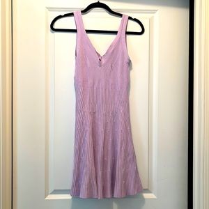 New without tags lilac pastel Express lightweight sweater dress size medium.